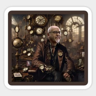 Peter Gabriel Playing for Time Steampunk Sticker